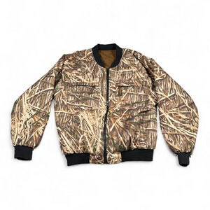 Vintage Herters Jacket Adult MEDIUM Brown Camouflage Hunting Reversible 90s